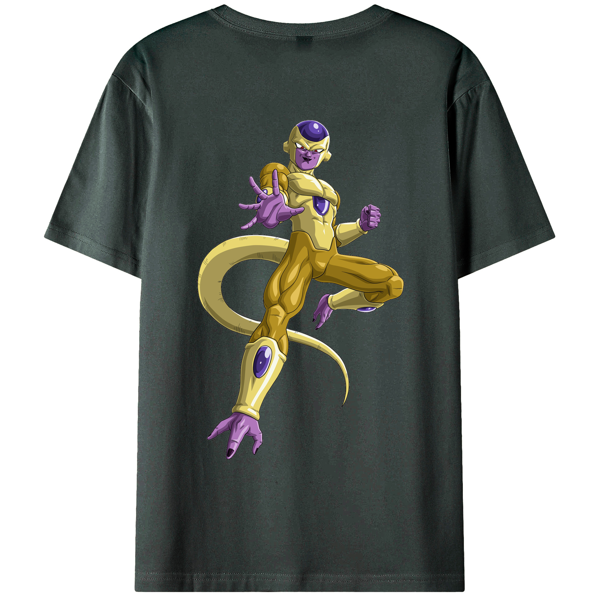 （画像用） ドラゴンボール フリーザ DRAGON BALL Frieza 綿100％ メンズ半袖Tシャツ（バックプリント） 通気性